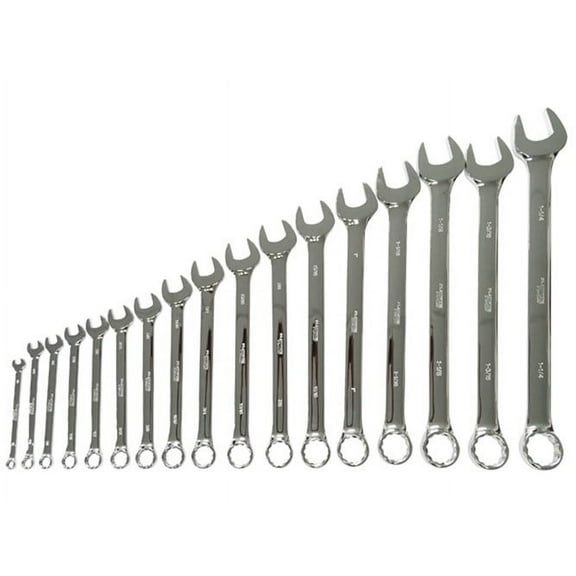 17 Pc. Professional SAE Long Pattern Wrench Set 99550
