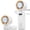 White, variant on Portable Turbo Fan with Ice Cooler, Speed (1-199) Rechargeable Personal Fan[20000 RPM] Small Pocket Fans for Travel/Outdoor/Home/Office, Purple