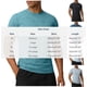 thumbnail image 3 of Ceisia Men's Athletic Textured T-shirt Short Sleeve Round Neck Quick Dry Slim Fit Outdoor Climbing Running Casual Tee Tops Slim Fit Blue L Gifts, 3 of 7
