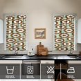 thumbnail image 2 of Mandala Design Kitchen Curtains - Vintage Tier Cafe Curtains for Bathroom Living RV Rod Pocket Window Drapes 36 Inch 2 Panels Set 28"x36" Window Treatment Tiers, 2 of 4