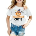 thumbnail image 2 of Weebloom Kids Halloween T Shirts Boy Girl Pumpkin Tops Short Sleeve T Shirt Print Casual Tee Comfortable Childrens Shirt Dailywear,7-8 Years, 2 of 3