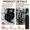 thumbnail image 3 of Uxcell 4 Pack Aluminum Alloy Bike Pegs Anti-Skid Fit 3/8 inch Axles Purple Black, 3 of 7
