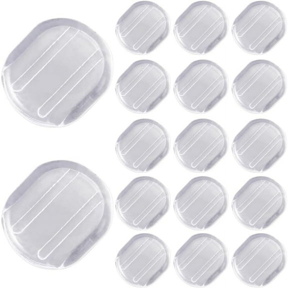 1 Box 120Pcs Clip Earring Pads Soft Silicone Earring Backs Painless Disc Comfort Earring Backs Small Transparent Clear Clip on Earring Cushions for Clip Earrings Making Support DIY Craft