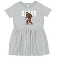 thumbnail image 3 of Inktastic Bigfoot Sassy Happy Sasquatch Girls Toddler Dress, 3 of 5
