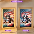 thumbnail image 2 of Bernese Mountain Dog Patriotic Welcome for 4Th of July Independence Day Acrylic Plaque with Wood Photo Frame Box Berner Lover Gifts Light Box - 00010, 2 of 5