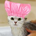 thumbnail image 4 of Gorro de ducha para mascotas Gorro impermeable: Protector de orejas para perros con vistas al baño para mascotas Protección para los oídos Ducha para gatos Protector de gotas para los oídos para gatit, 4 of 5