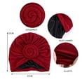 thumbnail image 7 of MSJUHEG Head Coverings for Women,Turbans for Women,Head Scarf,Hair Scarves for Women,Chemo Hats for Women,Head Scarf Hat Cap Turban Wrap Hats Headwear Wine One Size, 7 of 7