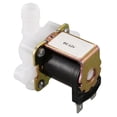 thumbnail image 4 of 2X Válvula Solenoide Eléctrica de 3/8 Pulgadas 12VDC Manguera Eléctrica Cuerpo de Plástico 12 Voltios CC para Grifos Automáticos Fuentes de Agua, Sin Presión, Blanco Y Negro, 4 of 5