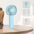 thumbnail image 1 of Xihbxyly Ventilador de Mano, Carga Usb, Silencioso, Diseño Mini, Ajuste de Tres Velocidades, Ligero y Compacto, para Uso En Oficina o Exterior, 6 Horas de Duración de La Batería, 90 G de Peso, Blanco, 1 of 7