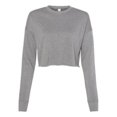 thumbnail image 1 of Bella Plus Canvas B53205077 Chandail Court en Molleton pour Femmes, Gris Foncé - 2TG, 1 of 3