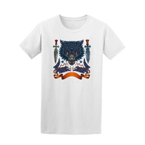 Aggressive Wolf Tattoo Tee Men's -Image by Shutterstock