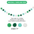 thumbnail image 2 of Uxcell Pom Pom Garland, Hanging Garland Ball Banner for Halloween Thanksgiving Christmas Wedding Decor Green/White/Light Green/Dark Green, 2 of 7