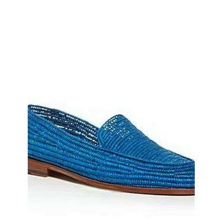 

CASABLANCA1942 Mens Beppe Raffia Apron-Toe Loafers Various Sizes Colors Title: 10.5/Blue-1