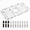 25-1/8" x 12-7/8" Centered Drain, variant on Sink Bottom Grid 25-1/8" x 12-7/8 Inch Centered Drain 1-1/2 Inch Corner Radius Stainless Steel For Kitchen Single Bowl Sinks