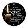 thumbnail image 2 of Grunge Religious Bible Verse Jesus Quote Word Saying Big Wall Clock for Christian Home Decor Art Watch Living Room Gift（14 Inch）, 2 of 6