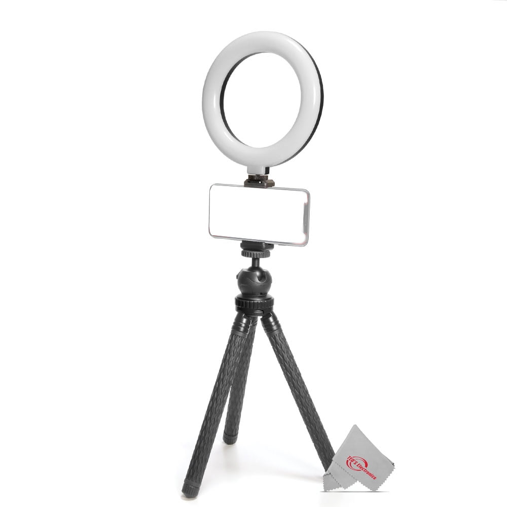 Vivitar Vlog Podcast 6 Inch LED Ring Light Dimmable Lamp for Smartphones/ Iphone
