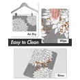 thumbnail image 4 of Tapete de alimentación para mascotas MontVoo, tapete absorbente con estampado floral para gatos y perros, 4 of 7
