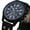 Black, variant on Home Decor Military Leather Date Quartz Analog Men's Quartz Wrist Watches