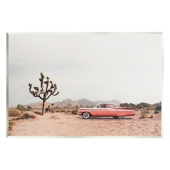 Stupell Industries Vintage Car in Desert Scenery Nature Photography Unframed Art Print Wall Art, 15 x 10