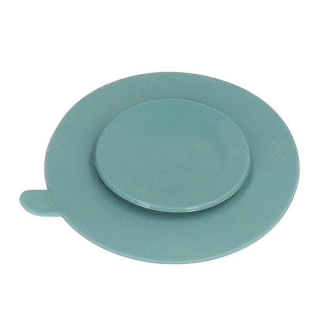 Baby Insulation Bowl Microwave Dishwasher Safe Detachable Stainless Steel Interior Infant Feeding Bowl with Suction Base Green
