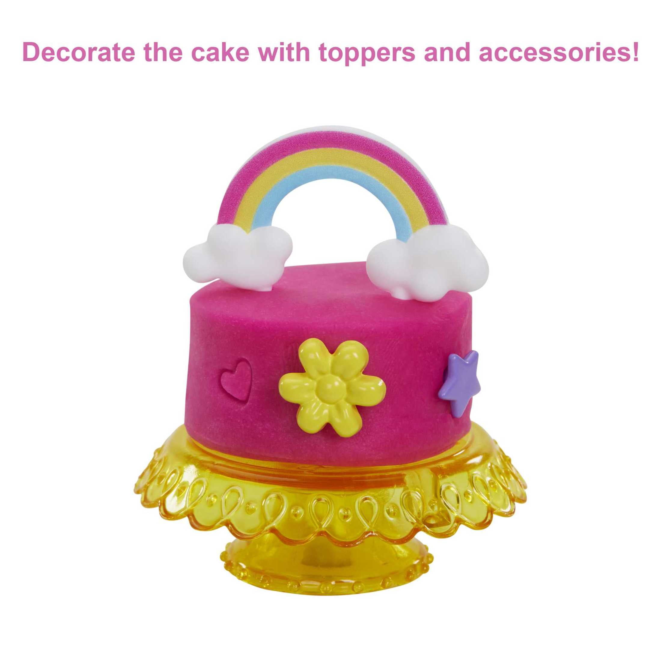 Barbie Bakery Doll & 20+ Accessories, Pink-Haired Petite Doll, Baking Station & Cake-Making Toys