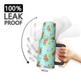 thumbnail image 3 of 40oz Pioneer Flower Floral Print Pattern Insulated Tumbler with Handle, BPA-Free Leak Proof Lid and Straws, Double Wall Vacuum, Hot 12h/Cold 34h, 3 of 6