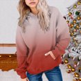 thumbnail image 2 of KPOPLK Toddler Girls Sweatshirt Long Sleeve Hooded Teen Kids Pullover Fall Casual Tops Hoodie Solid Color Clothes Brick Red,Size 120, 2 of 5
