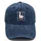 thumbnail image 1 of Gorra de béisbol lisa de algodón con diseño bordado de ganso tonto, 1 of 1