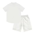 thumbnail image 4 of FRSASU Men's 2 Pieces Linen Set Henley Shirt Short Sleeve and Shorts Summer Beach Yoga Matching Outfits White, 4 of 8