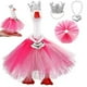 thumbnail image 5 of Mini disfraz de ganso de escritorio de 7 pulgadas con coronas de diamantes de imitación, collar, tutús, llavero magnético de ganso, disfraz de princesa para patos, figura de escritorio, llavero, ropa, 5 of 7