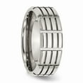 thumbnail image 4 of Stainless Steel 8mm Grooved Polished Band Size: 7; for Adults and Teens; for Women and Men, 4 of 6