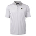 thumbnail image 2 of Men's Cutter & Buck  Gray/White Colorado Buffaloes Big & Tall Virtue Eco Pique Micro Stripe Recycled Polo, 2 of 3