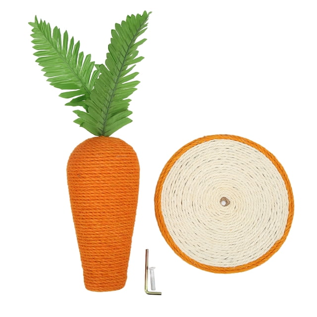 Poteau à Griffer pour Chat Carotte Sisal Vertical Cadre d'Escalade pour Chats d'Intérieur