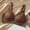 Coffee, variant on Full Cup Wireless Bra for Women Padded Supportive Bralette No Underwire Everyday Comfortable Lingerie