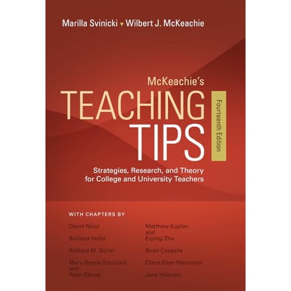 Pre-Owned McKeachie's Teaching Tips, 9781133936794, 1133936792, Paperback, 14 edition