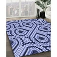 thumbnail image 2 of Ahgly Company Indoor Rectangle Patterned Sapphire Blue Area Rugs, 2' x 4', 2 of 6