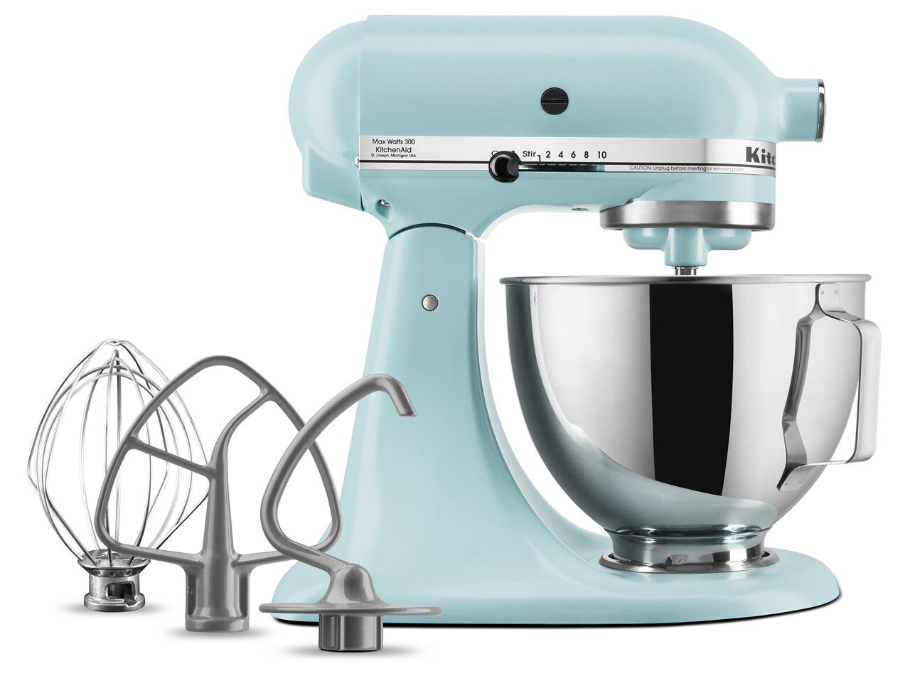 KitchenAid® Deluxe 4.5 Quart Tilt-Head Stand Mixer, 	Mineral Water Blue, KSM97 - image 4 of 9