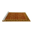 thumbnail image 2 of Ahgly Company Machine Washable Indoor Rectangle Oriental Yellow Traditional Area Rugs, 6' x 9', 2 of 4