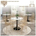 thumbnail image 5 of LeisureMod Acrylic Dining Chair Modern Windsor Back Transparent Design for Modern Home, Kitchen, Synth Collection Set of 2 in Clear, 5 of 8