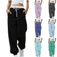 thumbnail image 6 of Tumotour Sweatpants For Women Color Block Drawstring Pants With Pockets 2024 Trendy Baggy Sweatpants High Waisted Casual Trousers Jogger Pant, 6 of 6
