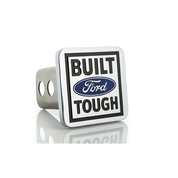 Ford Built Tough Metal Trailer Tow Hitch Cover Plug Emblem