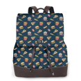 thumbnail image 1 of Fotbe Fast Food Mochila Bolso con Estampado para Mujer, Mochila Antirrobo de Nylon Impermeable, Bolsa Ligera de Hombro, 1 of 4