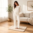 thumbnail image 6 of AuroraX Bathroom Rug Non Slip Backing Absorbent Large Quick Dry Washable White Bath Rugs for Bathroom Floor Bath Mat for Tub, 6 of 7