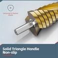 thumbnail image 5 of Step Drill Bit Set, 3Pcs Titanium Step Drill Bits, Metric B, 5 of 5