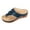 Navy, variant on XIAQUJ Ladies Summer Vintage Wedge Beach Slippers with Toe Platform Flower Decoration Plus Size Arch Sole Sandal Slippers Sandals for Women 2024 Navy 7