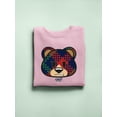 thumbnail image 3 of Argyle Bear Vibes - Classic Plaid Emoji Design Women's Sweatshirt, 3 of 4
