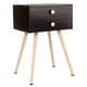 thumbnail image 2 of Mesa Auxiliar Costway Mesilla de Noche Madera con Cajón 40 x 27 x 60,5cm Nuez, 2 of 9