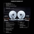 thumbnail image 3 of R1 Concepts Front Rear Brakes and Rotors Kit |Front Rear Brake Pads| Brake Rotors and Pads| Super Duty Brake Pads and Rotors| Hardware Kit WDXH2-54004, 3 of 3