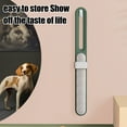 thumbnail image 4 of Double-Sided Electrostatic Lint Brush for Clothes & Furniture, Self-Cleaning Pet Hair Remover Brush for Dog/Cat Hair, Car Seats & Laundry (Green), 4 of 6