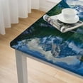 thumbnail image 5 of nygtbtfer  Landscape Tablecloth, Reflection of Snowcapped Maroon Bells in Fall Sunrise Panoramic Picture Print, Dining Room Kitchen Rectangular Table Cover, Green Yellow 36*36, 5 of 8